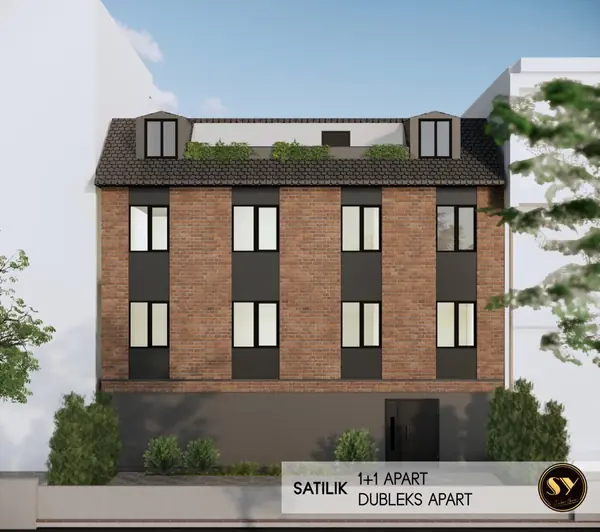 Uşak Apart projesi tuğla dokulu cephe görseli